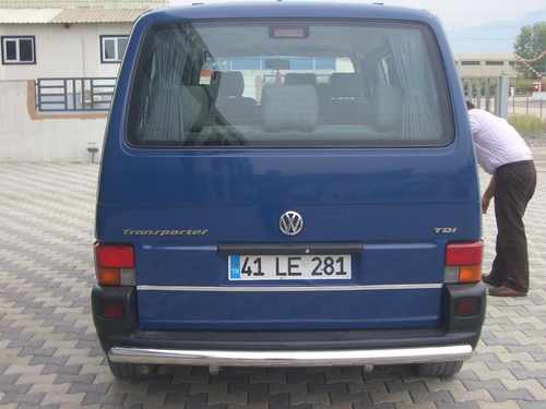 Задня дуга AK002 (нерж) для Volkswagen T4 Caravelle/Multivan