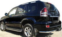 Задні куточки AK003 (2 шт., нерж) для Toyota Land Cruiser Prado 120