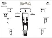 Накладки на панель Чорний для Volvo V50 2004-2012 рр.