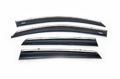 Вітровики з хромом (4 шт, Niken) для Nissan Qashqai 2006-2014рр.