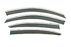 Вітровики з хромом Niken Luxury (SD, 4 шт) для Skoda Octavia II A5 2010-2013рр
