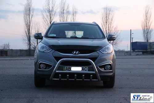 Передня дуга WT003 (нерж.) для Hyundai IX-35 2010-2015