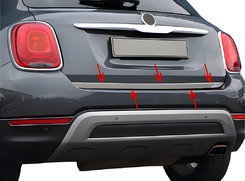 Кромка багажника (нерж) Carmos - Турецька сталь для Fiat 500X