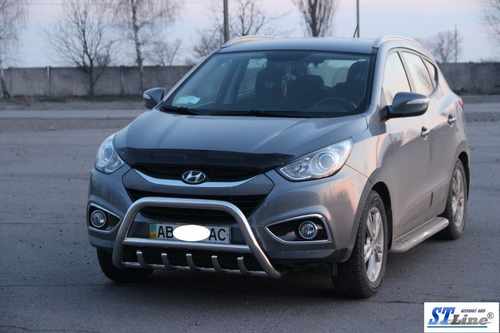 Передня дуга WT003 (нерж.) для Hyundai IX-35 2010-2015