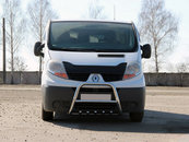 Кенгурятник QT-Spec (нерж.) для Nissan Primastar 2002-2014рр