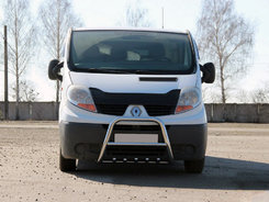 Кенгурятник QT-Spec (нерж.) для Nissan Primastar 2002-2014рр