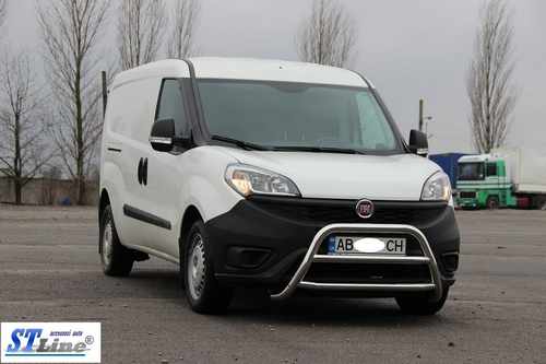 Кенгурятник WT022 (нерж.) 60 мм для Fiat Doblo II 2010-2022 рр