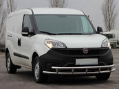Передній захист ST016-3 (нерж.) 51/51 мм для Fiat Doblo II 2010-2022 рр