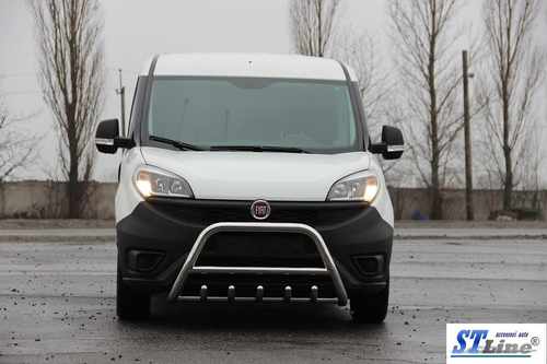 Кенгурятник WT003 (нерж.) 60 мм для Fiat Doblo II 2010-2022 