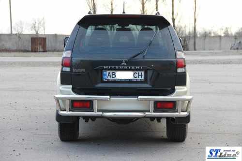 Задній захист AK-Special (нерж) для Mitsubishi Pajero Sport 1996-2007