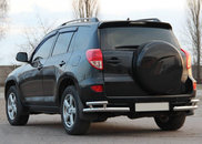 Задні куточки AK003-double (2 шт., нерж) для Toyota Rav 4 2006-2013 років