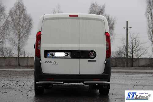 Задні куточки AK003 (нерж.) для Fiat Doblo II 2010-2022 рр