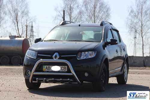 Передня дуга WT003 (нерж.) 51 мм для Dacia Sandero 2013-2020 