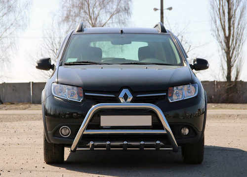 Передня дуга WT003 (нерж.) 51 мм для Dacia Sandero 2013-2020 