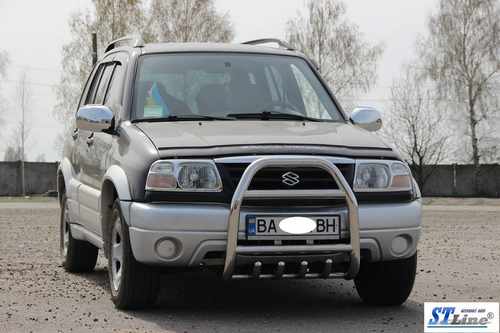 Кенгурятник QT007 (нерж) для Suzuki Vitara 1998-2006 