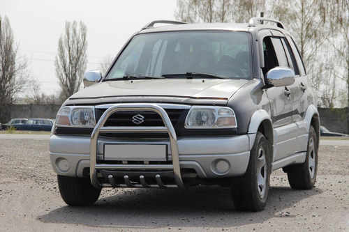 Кенгурятник QT007 (нерж) для Suzuki Vitara 1998-2006 