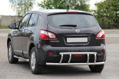 Задня дуга AK011 (нерж.) для Nissan Qashqai 2006-2014рр