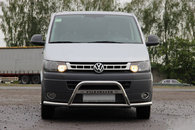 Кенгурятник WT007ST (нерж) для Volkswagen T5 2010-2015 