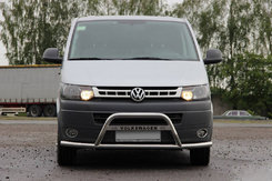 Кенгурятник WT007ST (нерж) для Volkswagen T5 2010-2015 