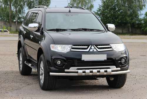Передній захист ST015 (нерж.) для Mitsubishi L200 2006-2015 