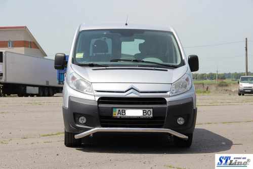 Передній захист ST007 (нерж.) 51 мм для Citroen Jumpy 2007-2017 років