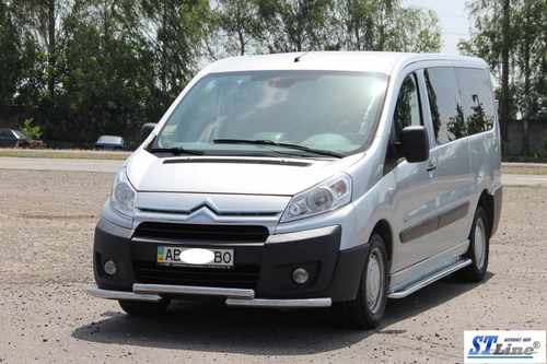 Передній захист ST009 (нерж.) 60 мм для Peugeot Expert 2007-2017 