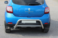 Задня дуга AK007 (нерж) для Dacia Sandero 2013-2020 рр