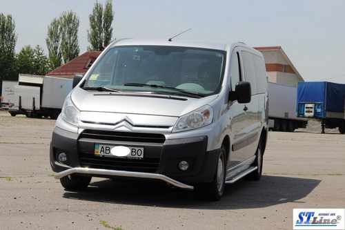 Передній захист ST007 (нерж.) 60 мм для Fiat Scudo 2007-2015 рр