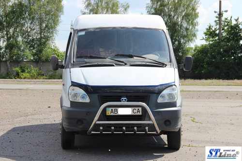 Кенгурятник WT003 (нерж.) для Газель, соболь