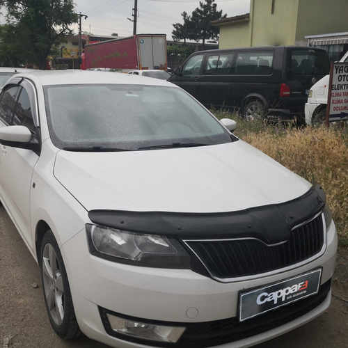 Дефлектор капота (EuroCap) для Skoda Rapid 2012↗ мм.