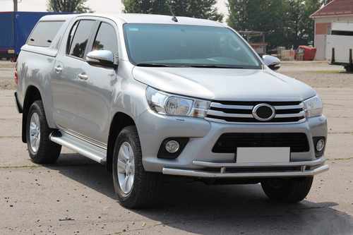 Передній захист ST018 (нерж) для Toyota Hilux 2015+ рр