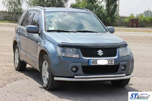 Передній подвійний вус 60/48мм (нерж) для Suzuki Grand Vitara 2005-2017 