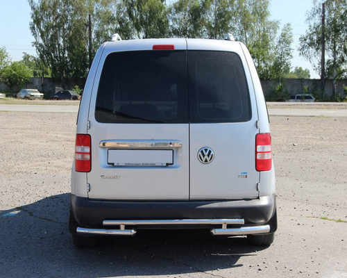 Задня дуга AK003-2 (2 шт., нерж) для Volkswagen Caddy 2010-2015рр