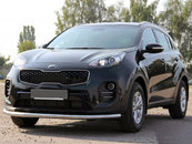 Передній захист ST008 (нерж) для Kia Sportage 2015-2021 