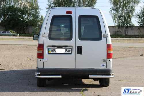 Задні подвійні куточки AK003-подвійний (нерж) для Peugeot Expert 1996-2007 років