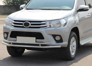 Передній захист ST018 (нерж) для Toyota Hilux 2015+ рр