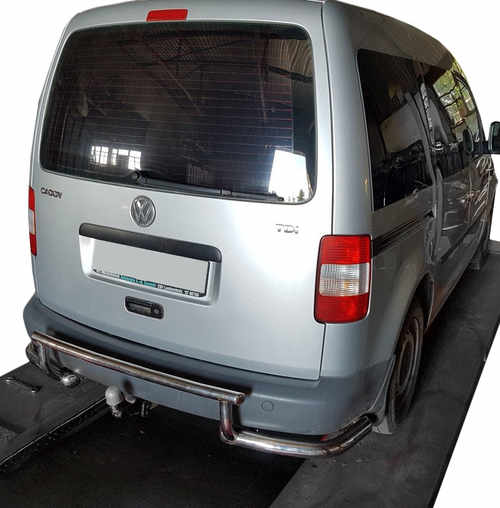 Задня дуга AK003-3 (2 шт., нерж) для Volkswagen Caddy 2004-2010 рр