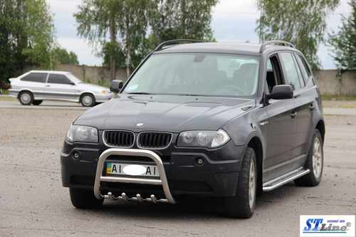Кенгурятник (нерж.) 60 мм для BMW X3 E-83 2003-2010 рр