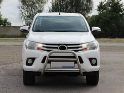Передній захист WT023 (нерж) для Toyota Hilux 2015+ рр