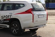 Задній захист AK005 (нерж) для Mitsubishi Pajero Sport 2015-2024 рр