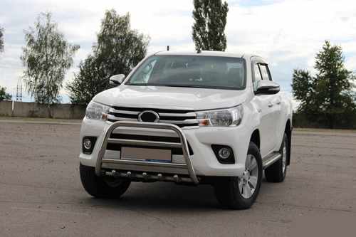 Передній захист WT010 (нерж) для Toyota Hilux 2015+ рр