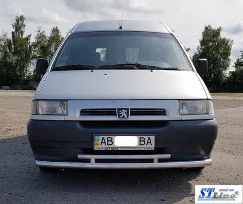 Передній захист ST016 (нерж) 51/42 мм для Citroen Jumpy 1996-2007 років