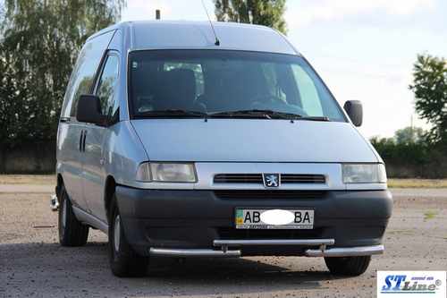 Передній захист ST009 (нерж) 60 мм для Citroen Jumpy 1996-2007 років