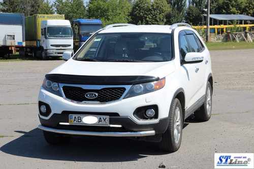 Передній захист ST008 (2010-2013, нерж.) для Kia Sorento XM 