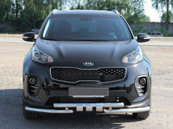 Передній захист ST009-15 (нерж) для Kia Sportage 2015-2021 