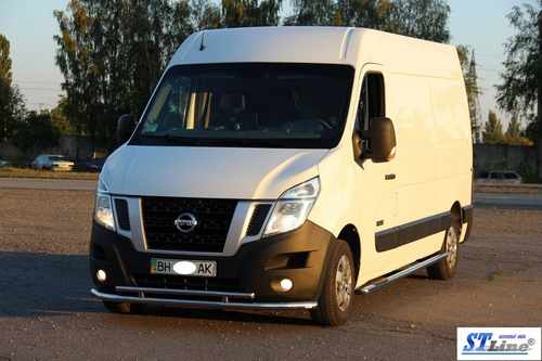 Передній захист ST016 (нерж.) для Renault Master 2011+ рр
