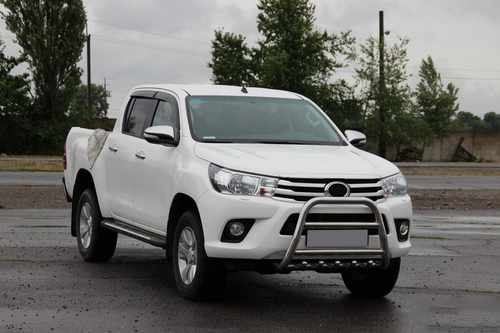 Передній захист QT008 (нерж) для Toyota Hilux 2015+ рр