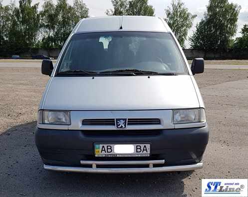 Передній захист ST016 (нерж) 51/42 мм для Citroen Jumpy 1996-2007 років
