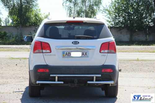 Задня дуга AK002-2 (нерж.) для Kia Sorento XM 2009-2014рр