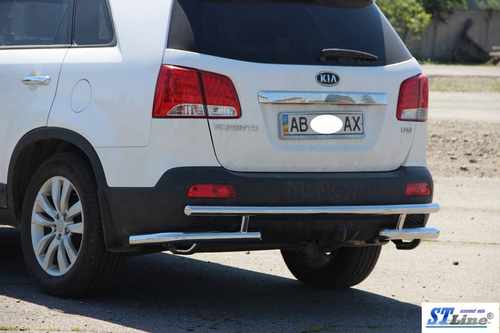Задня дуга AK003-2 (нерж.) для Kia Sorento XM 2009-2014рр